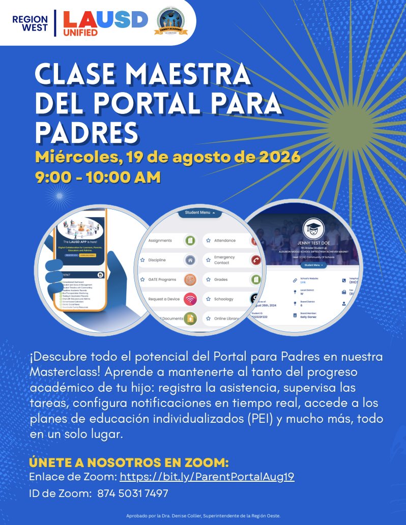 Parent Portal Master Class Flyer_Sp